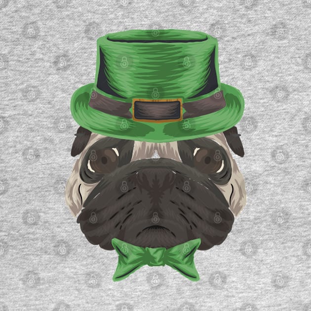 pug st patrick s day by tee4ever